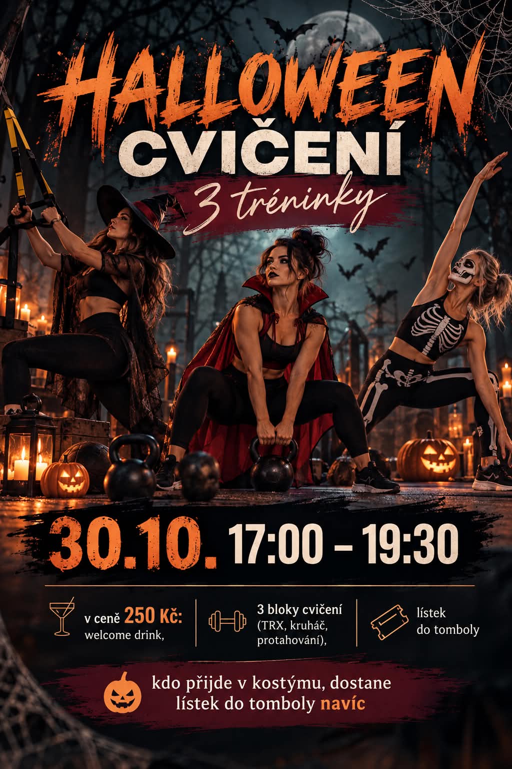 Halloweenské cvičení